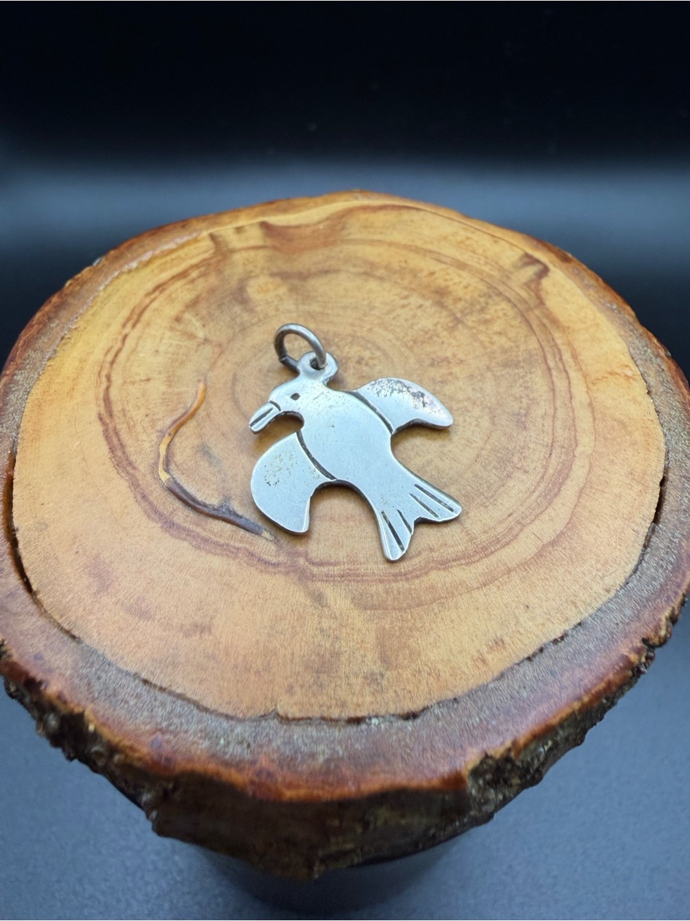 Sterling Silver Bird Charm Pendant - 1.98g